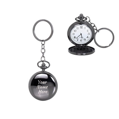 Personalized Antique Pocket Watch Keychain