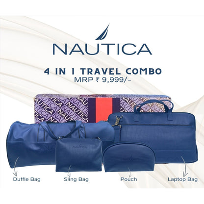 Personalized 4 in 1 Travel Combo Nautica Blue