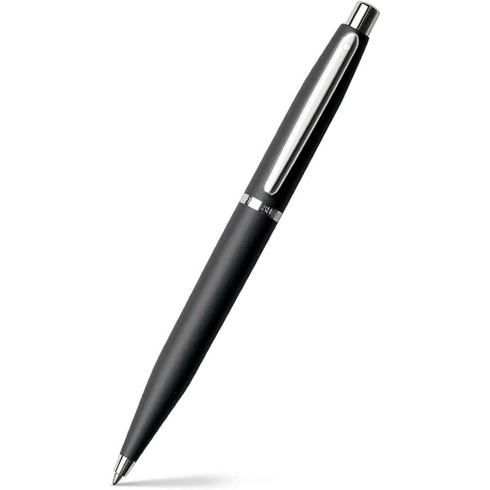 Personalized Sheaffer 9405 VFM Ballpoint Pen - Matte Black with Chrome-Plated Trim