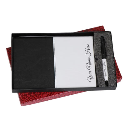 CrownLit Personalised Notes Diary with Personalized Pen, Gift Combo, Size: A5