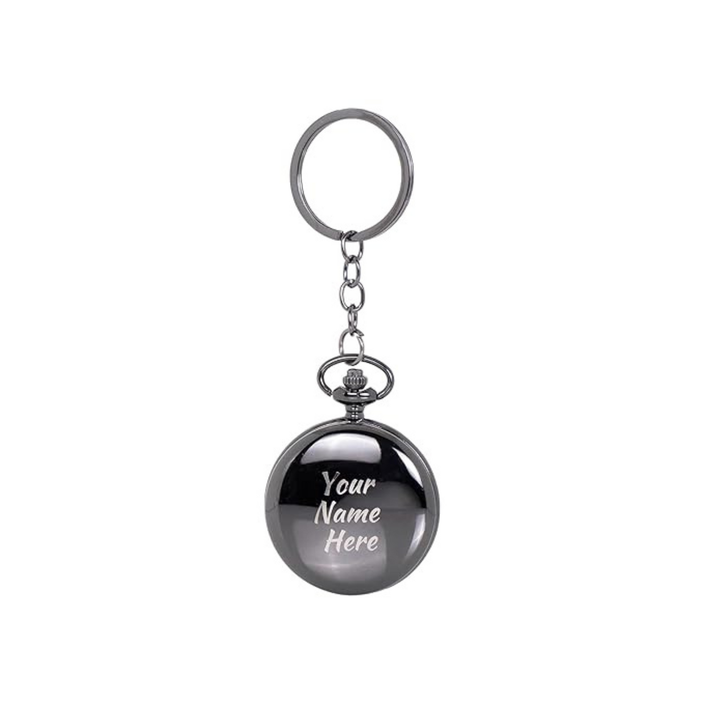 Personalized Antique Pocket Watch Keychain