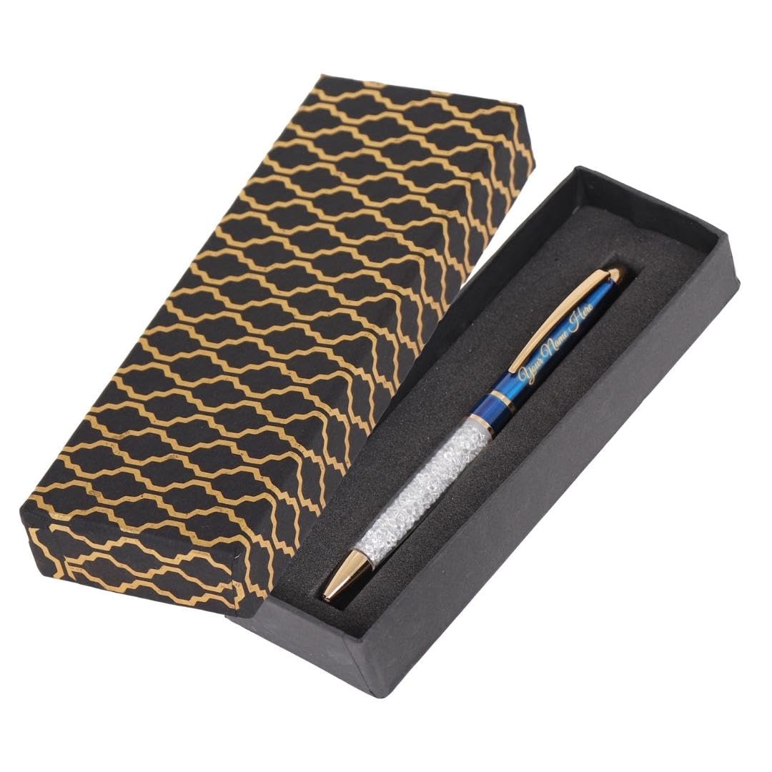 Blue Crystal Pen, Gift Box