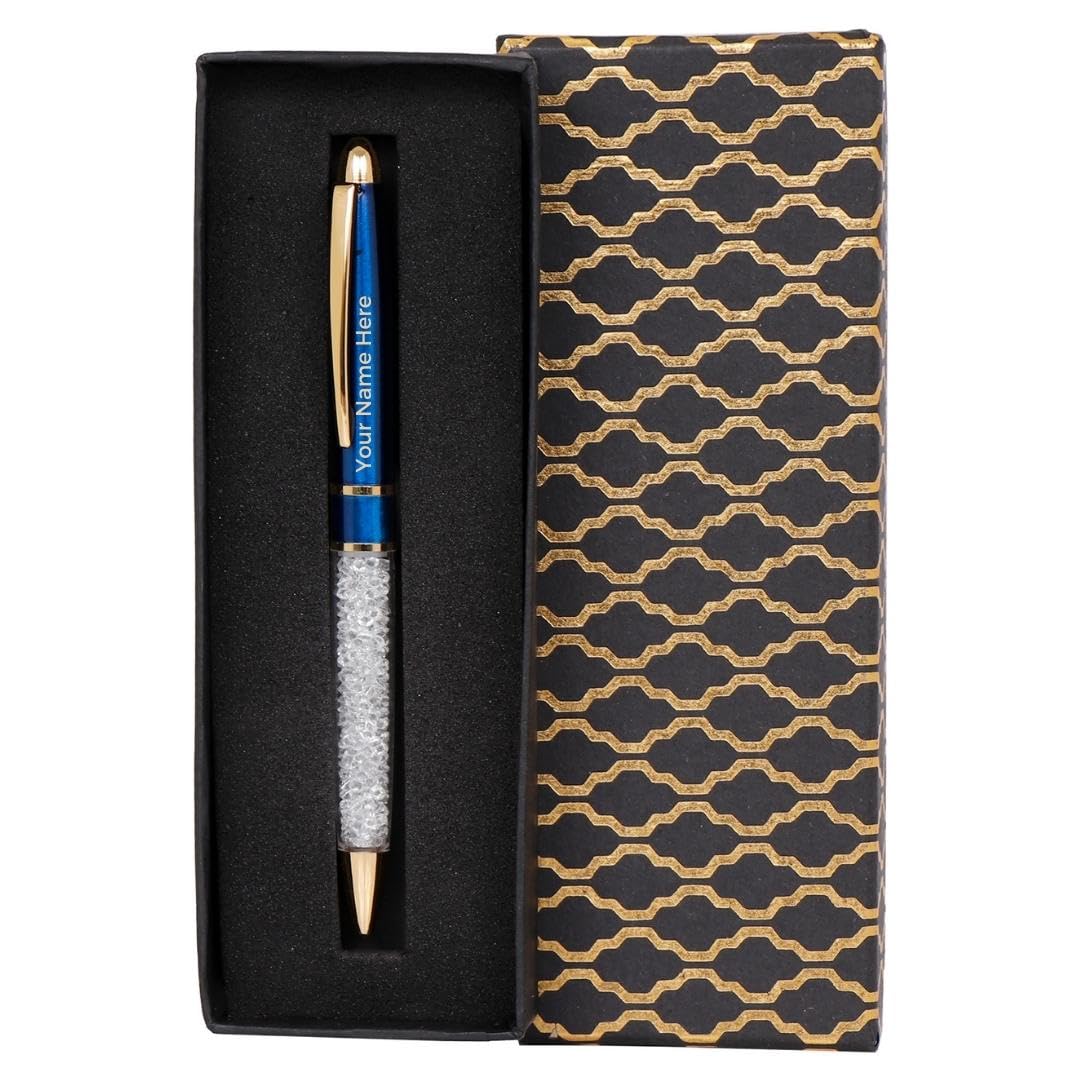 Blue Crystal Pen, Gift Box