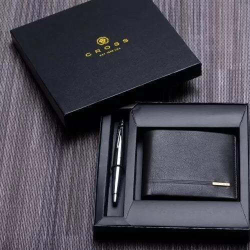 Personalized BI-FOLD WALLET WITH CROSS BAILEY PEN