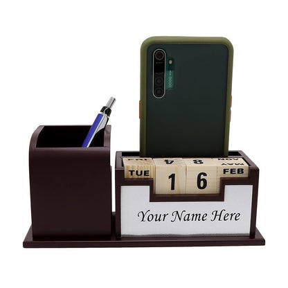 Desk Organizer with Calendar & Pen Stand