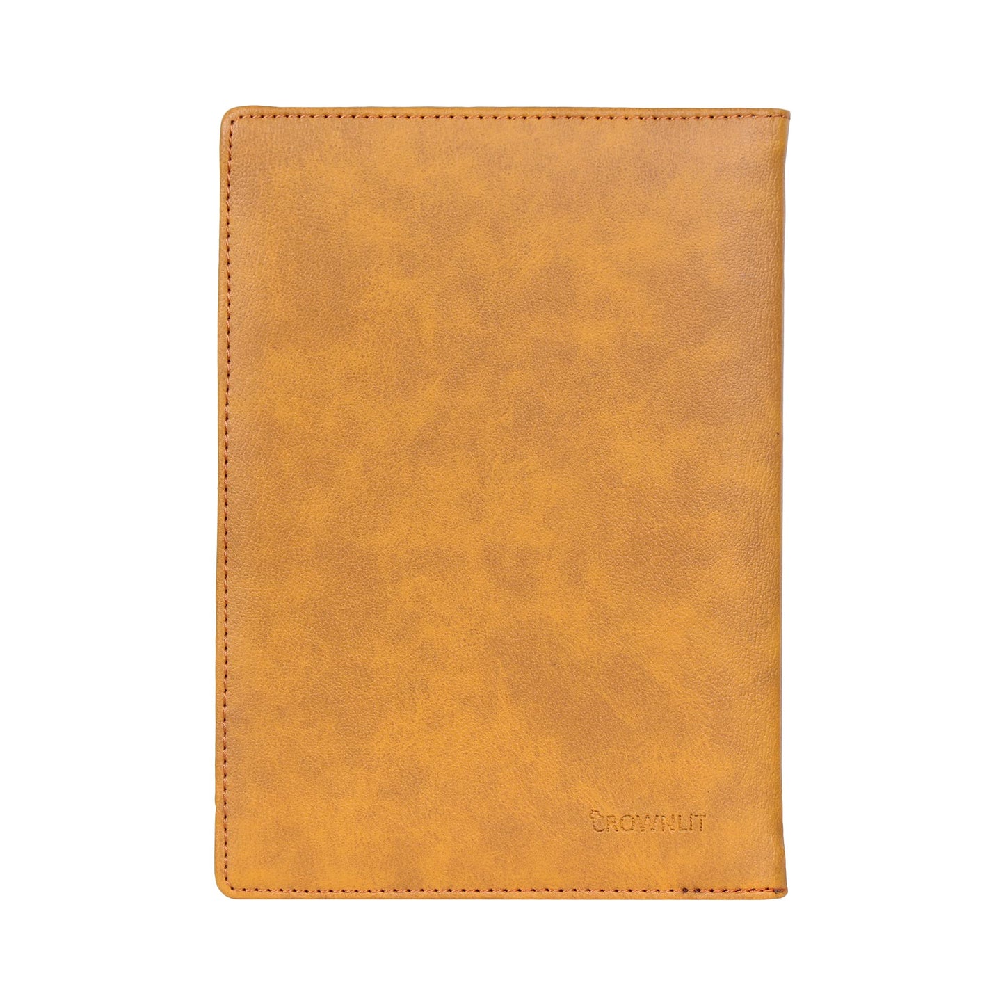 CrownLit Notebook Diary with Zip Pouch Color : Brown