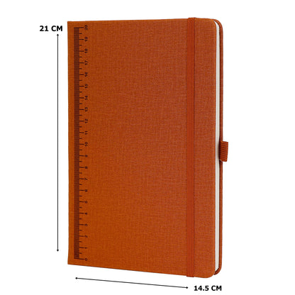 Crownlit Notebook Diary with Ruler, Size: A5